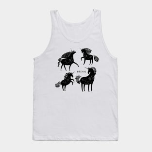 Unicorn Black Silhouettes Tank Top